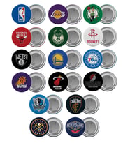 NBA Takımları Çanta Rozeti Seti 16 Adet En Büyük Boy 5.8cm İğneli Broş