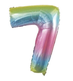 Benim Marifetlerim 7 Rakamı Rengarenk Folyo Balon 40 Inch 90 Cm