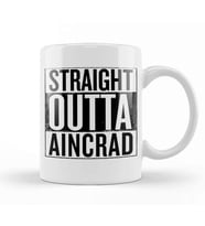 Straight Outta Aincrad Sword Art Online Kupa Bardak Porselen