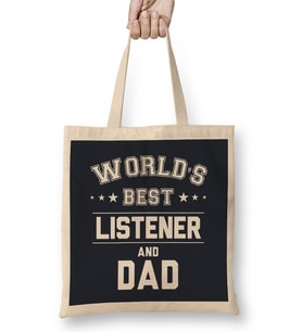 Fathers Day World's Best Mechanic And Dad Bez Çanta Uzun Saplı