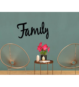 BK Home Family Duvar Yazısı-1 (Siyah)