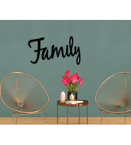 BK Home Family Duvar Yazısı-1 (Siyah)