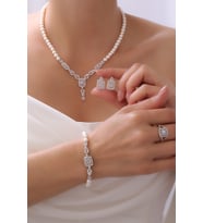 DOĞAL İNCİ GÜMÜŞ SET GB7000 (Silver)