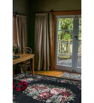 VALENCIA 1504 Çiçek Desenli Kaymaz Taban Yıkanabilir Modern Halı Kilim