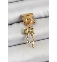 316L Çelik Sallantılı Uzun Fiyonk Model Gold Renk Nomination Charm 5886 - HPSBYI2836-1666