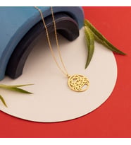 Origami Yengeç Gümüş Kolye (Gold)