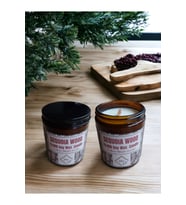 Bihal Sekoya Ağacı Kokulu Doğal Soya Wax Ahşap Fitil Mum (250ML - 510 Gr)