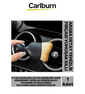 Premium İnce Telli Zarar Vermeyen Ultra Yumuşak Saplı Araba Detay Temizlik Fırçası Yumuşak Sık Kıllı