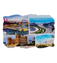 Azerbaycan Temalı Fresco Magnet (Karışık)