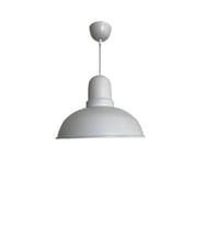 Dylight Retro Dekoratif Tekli Beyaz Rustik Metal Sarkıt Avize 33 Cm