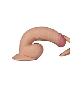 The Soft Dude 21 Cm 10 Mod Titreşimli Realistik Titreşimli Kemerli Penis