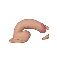 The Soft Dude 21 Cm 10 Mod Titreşimli Realistik Titreşimli Kemerli Penis
