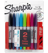 Sharpie Twin Tip Permanent Marker Kalem Çift Uçlu 8 Renk SET 