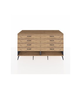 Kronos Konsol 8 Çekmeceli  176x59x99 Antrasit-Çam