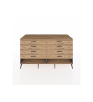Kronos Konsol 8 Çekmeceli  176x59x99 Antrasit-Çam