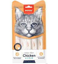 Wanpy Tavuk-Yengeç Krema Kedi Ödül Maması 5x14 Gr