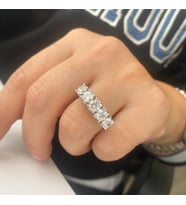 SWAROVSKİ TAŞLI GÜMÜŞ BEŞTAŞ YÜZÜK