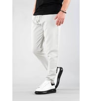 Erkek Jogger Pantolon Beli Lastikli İpli Pamuklu Rahat Boyfriend Pantolon (Gri)