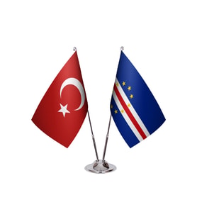 Cape Verde İkili Masa Bayrağı