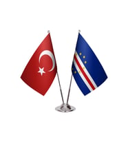 Cape Verde İkili Masa Bayrağı