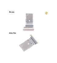 Samsung Galaxy S24 Ultra ile Uyumlu Sim İç Yuvası Çiftli Sarı Çiftli sim yuvası ikili sim tepsisi çiftli sim aparatı dual sim çekmecesi