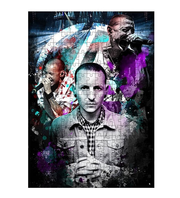 Ahşap Mdf Puzzle Yapboz Linkin Park Müzik Grubu