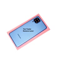 Samsung Galaxy M21 KASA Arka Pil Batarya Kapağı Mavi