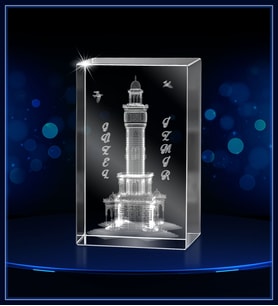 3d Kristal İzmir Kule (Gerçek 3 Boyutlu Görüntü)