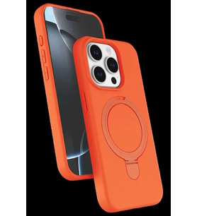 iPhone 14 Pro Max Regal Magsafe Standlı Kapak - Turuncu