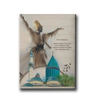 Mevlana Türbesi Ve Semazen Tablo MEVD155