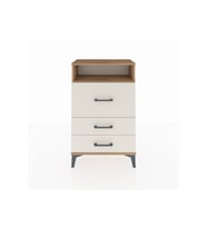 Arges Komodin Tek Raflı 3 Çekmeceli 60x30x96 Çam-Aytaşı