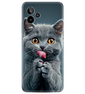 24 Pro Kılıf HD Resim Baskılı Komik Kedi StKd -008