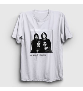 Presmono Unisex Beyaz Band My Bloody Valentine T-Shirt 463431tt