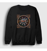 Presmono Unisex Siyah Fourty Years V2 Kiss Sweatshirt 292083tt