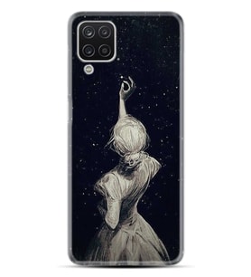 Kılıfland Samsung Galaxy A12 Kılıf Desenli Silikon Resimli Kapak Star Woman Kılıf 1332