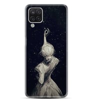 Kılıfland Samsung Galaxy A12 Kılıf Desenli Silikon Resimli Kapak Star Woman Kılıf 1332