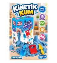 03691 AKSESUARLI MAVİ KİNETİK OYUN KUMU 1000 GR