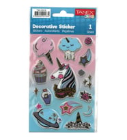 TANEX KIDS TNX-25016 DEKORATİF ETİKETLER - UNICORN SERİSİ STICKER