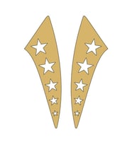 CG GOLD YILDIZLI ÇAMURLUK YAN STİCKER