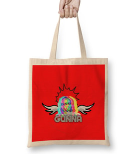 Gunna Logo Art Bez Çanta Uzun Saplı