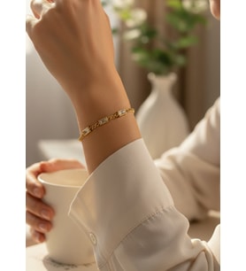 Xuping Gold Baget Taşlı Tasarım Bileklik - 26xpb03