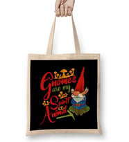 Funny Gnomes Are My Spirit Animal Cute Gnome Fans Bez Çanta Uzun Saplı