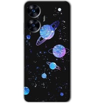 Realme C55 Kılıf HD Desen Baskılı Kılıf - Samanyolu Galaksi