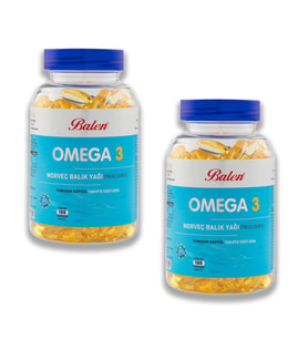 Balen Omega 3 Norveç Balık Yağı (Trigliserid) 1380 Mg 100 Kapsül x 2 Adet