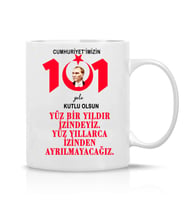29 Ekim 101.yıl cumhuriyet bayramı hediyesi çay kahve hediyelik kupa