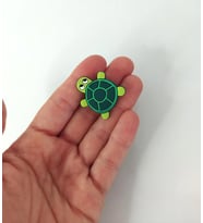 Terlik Ayakkabı Sandalet Tokası Kaplumbağa 1 Adet Silikon Kız Erkek Aksesuar Hediye