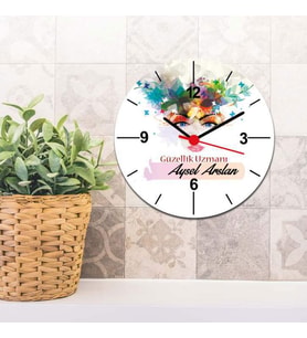 Güzellik Uzmanı Duvar Saati 002