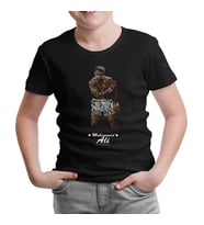 Muhammad Ali - Hard Punch Siyah Çocuk Tshirt