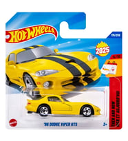 Hot Wheels -  ’96 Dodge Viper GTS - Sarı (1/64) 2025 Case