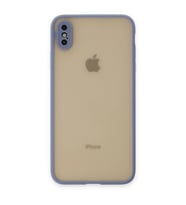 iPhone X Kılıf Montreal Silikon Kapak - Gri